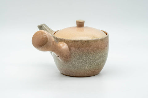 Japanese Kyusu - Beige Weathered Hagi-yaki Do-ake Teapot - 240ml - Tezumi