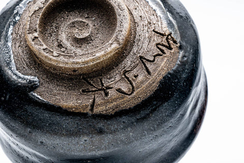 Jet Black Dojimaru-gata Chawan