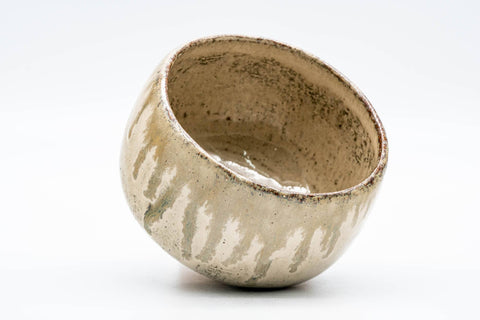 Japanese Matcha Bowl - 越宗 紅樹 Koshimune Kouju - Beige Ash Glazed Raku Chawan - 350ml