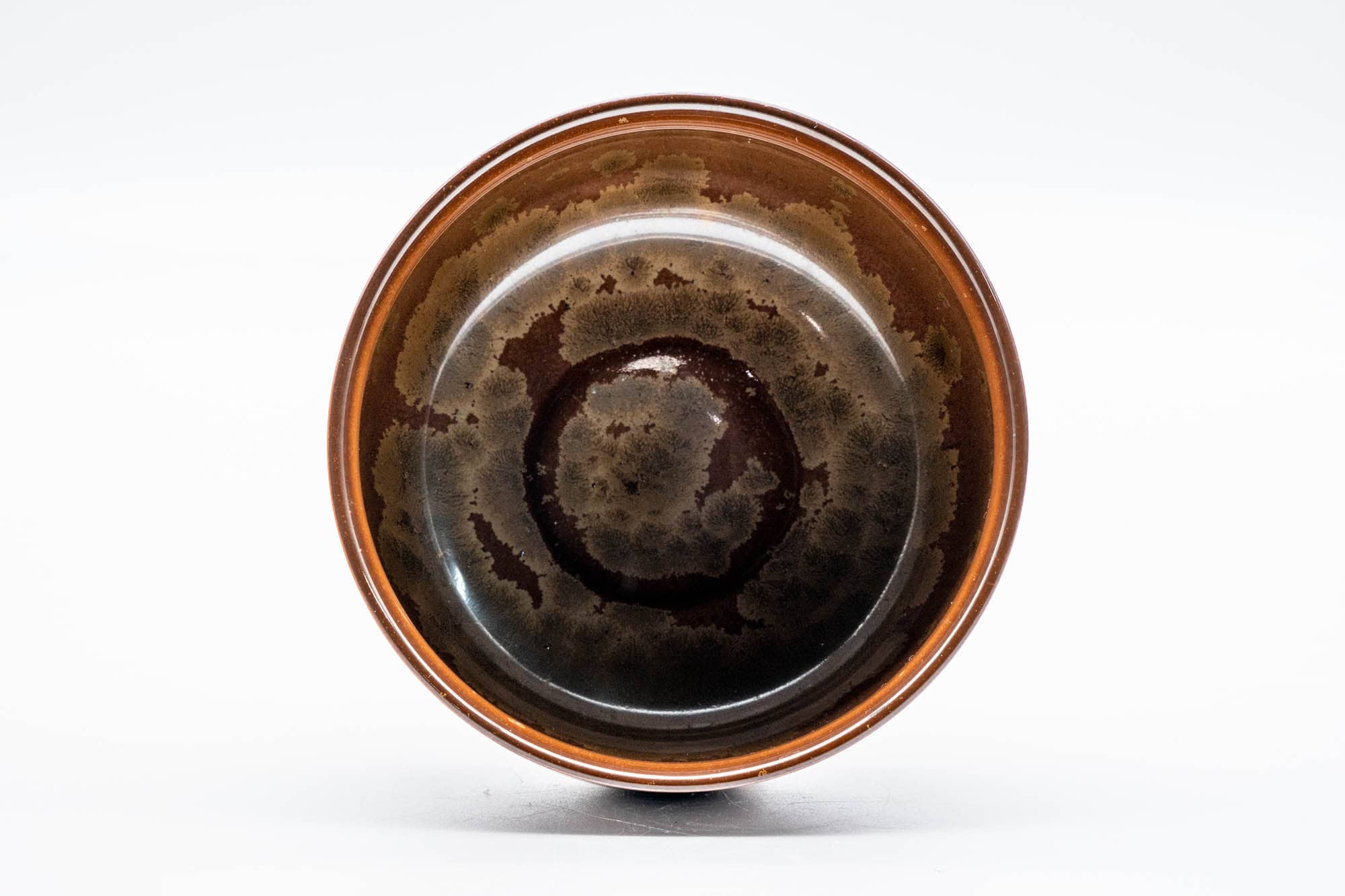 Japanese Matcha Bowl - Katou Fujiyama (加藤藤山) - Izumi Kiln (泉窯) - Amber Crystal Glazed Chawan - 250ml