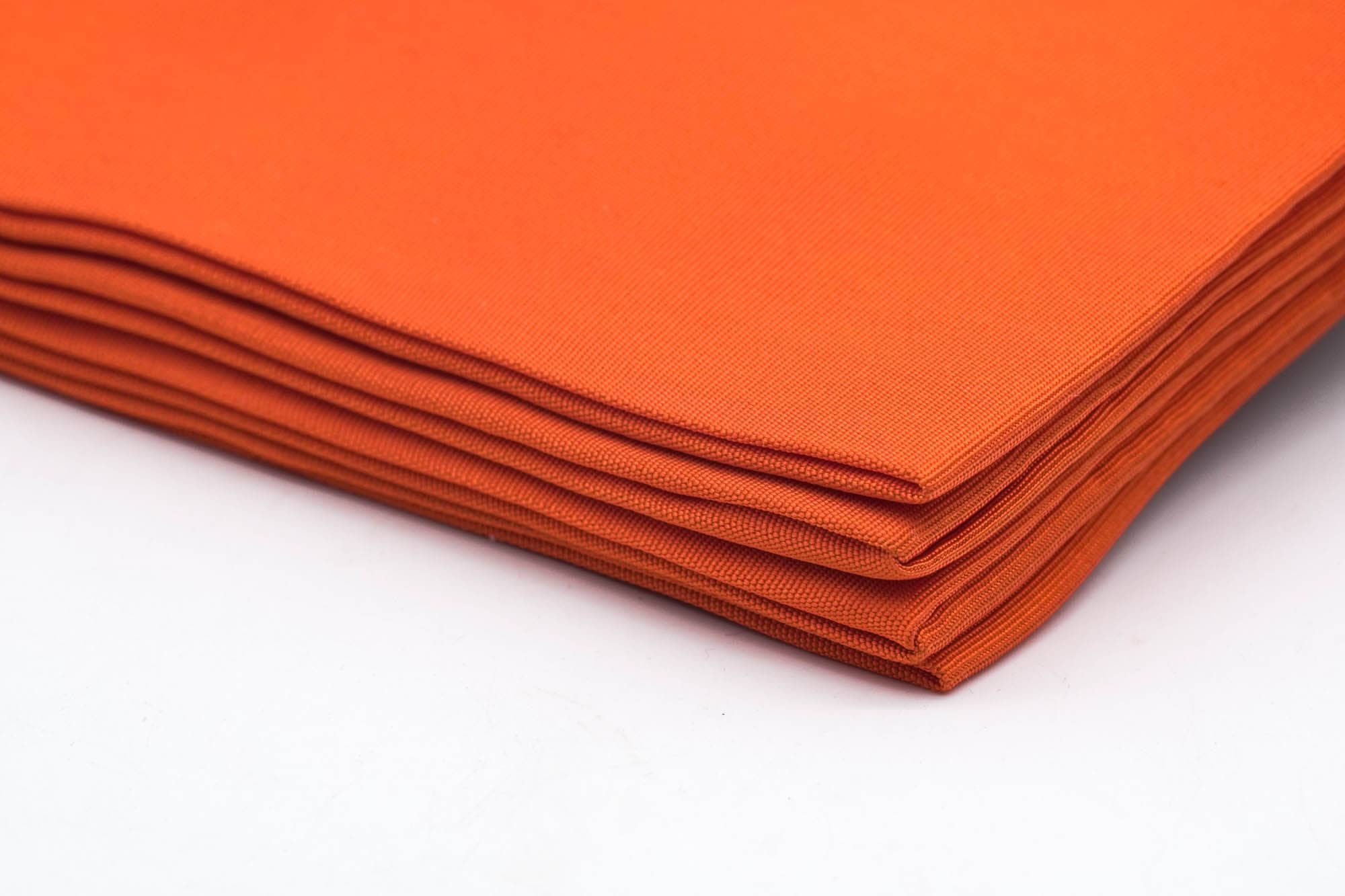 Japanese Fukusa - 10号 Orange Shioze Silk Purifying Cloth
