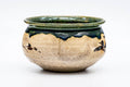 Rotated view of the kensui showing the painted grass motifs