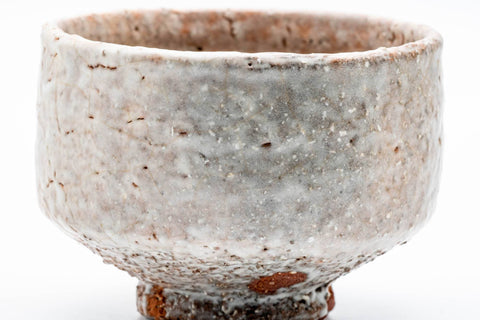 Japanese Matcha Bowl - 兼田佳炎 Kaneda Keien - Milky Glazed Hagi-yaki Chawan - 500ml