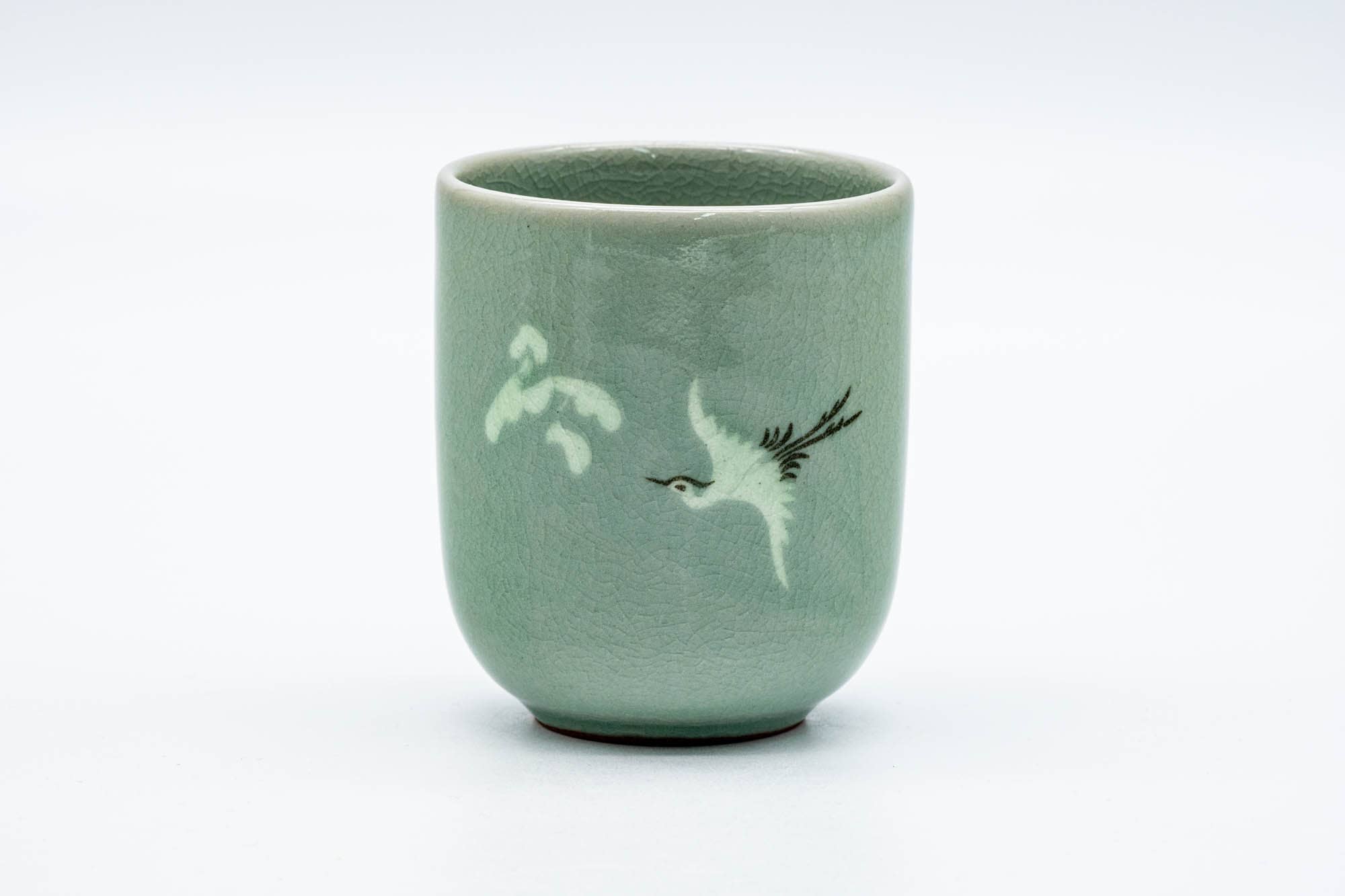 Japanese Teacup - Egret Green Celadon Yunomi - 175ml