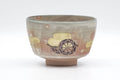 Tezumi — Japanese Matcha Bowl - Beige Pink Gohonte Golden Kyo-yaki Chawan - 250ml — front view