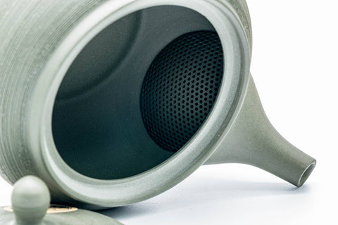 Ryokudei Pine Bark Textured Tokoname Teapot - 320ml