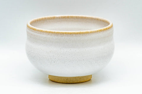 Japanese Teacup - 赤膚山 Akiyama Kiln White Glazed Akahada-yaki Yunomi - 160ml - Tezumi
