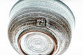 Japanese Teacup - Grey Milky White Drip-Glazed Guinomi - 50ml - close-up of the base and footring