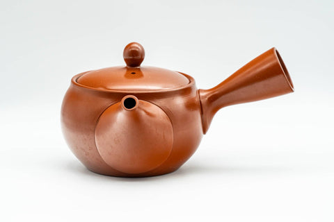 Japanese Kyusu - Plum Blossom Tokoname-yaki Teapot with Mesh Strainer - 350ml - Tezumi