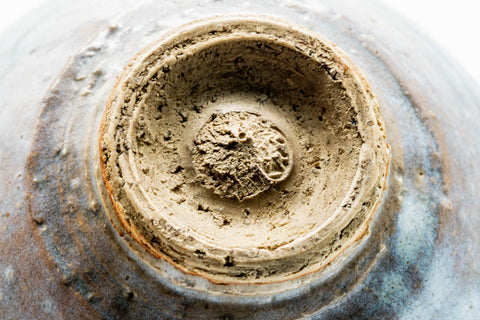 Japanese Matcha Bowl - Antique White Drip-Glazed Hagi-yaki Chawan - 300ml