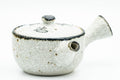 Japanese Tea Set - Textured Milky Glaze Do-ake Kyusu Teapot with 2 Guinomi Teacups - Tezumi