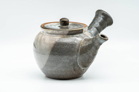 Japanese Kyusu - Bird Grey Karatsu-yaki Debeso Teapot - 350ml - Tezumi