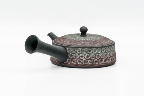 Floral Mishima Kokudei Tokoname Teapot - 200ml