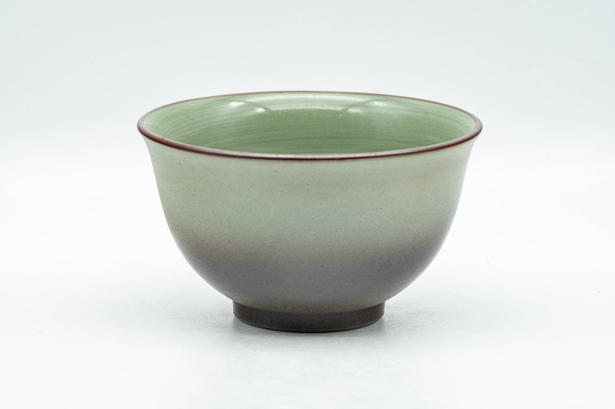 Japanese Teacup - Green Floral Arita-yaki Yunomi - 120ml - Tezumi