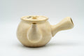 Japanese Kyusu - Bamboo Beige Glazed Debeso Teapot - 350ml - Tezumi