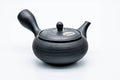 View with the handle to the right and the spout to the left