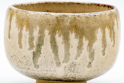 Japanese Matcha Bowl - 越宗 紅樹 Koshimune Kouju - Beige Ash Glazed Raku Chawan - 350ml