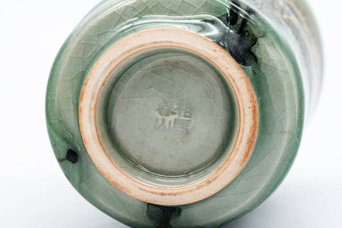 Japanese Teacup - Gold Horse Drip-Glazed Obori Soma-yaki Yunomi - 150ml