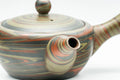Tezumi — Japanese Kyusu - Nerikomi Tokoname-yaki Debeso Teapot - 250ml — closeup of the decoration