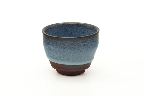 Japanese Teacup - Sky Blue Hare's Fur Glazed Yunomi - 155ml