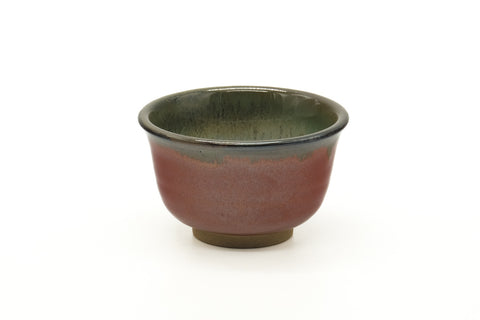 Japanese Teacup - Red Brown Drip-Glazed Agano-yaki Yunomi - 120ml