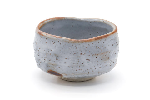Japanese Matcha Bowl - 加藤秀山 Katou Hideyama - Blue Shino Mino Chawan - 500ml