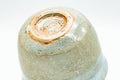 Japanese Teacup - Beige White Glazed Hagi-yaki Yunomi - 80ml - closeup of the base showing the foot