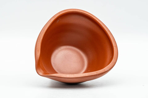 Japanese Katakuchi - Wavy Red Shudei Tokoname-yaki Yuzamashi Water Cooler - 80ml - Tezumi