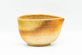 Japanese Katakuchi - Ash Glazed Textured Shigaraki-yaki Handleless Water Cooler - 200ml - three-quarter view