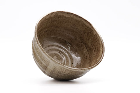 Beige Glazed Rokurome Tokoname Matcha Bowl