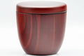 Japanese Chazutsu - Red Wood-Patterned Plastic Tea Canister - 275ml - Tezumi