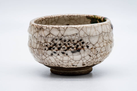 Abstract Crazed Drip Glazed Chawan