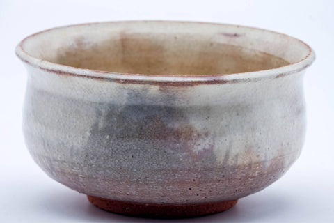 Japanese Kensui - Pink White Drip-Glazed Tea Ceremony Water Bowl - 530ml