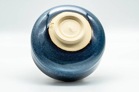 Japanese Matcha Bowl - Blue Hare's Fur Glazed Hantsutsu-gata Chawan - 350ml