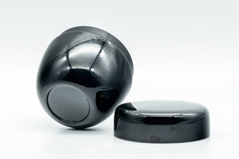 Japanese Natsume - Small Black Plastic Matcha Tea Caddy - 50ml