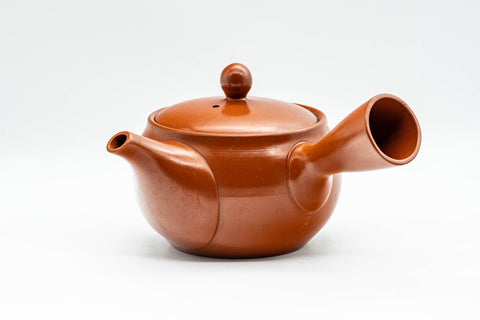 Japanese Kyusu - Plum Blossom Tokoname-yaki Teapot with Mesh Strainer - 350ml - Tezumi