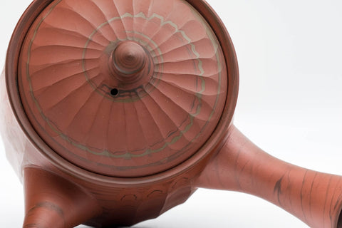 Faceted Red Nerikomi Tokoname Teapot - 350ml