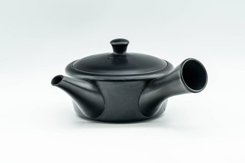 Japanese Kyusu - 高資 Takasuke Kiln - Black Kurodei Momiji Tokoname-yaki Debeso Teapot - 170ml