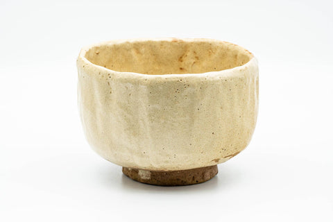 Japanese Matcha Bowl - Beige Glazed Wabi-Sabi Chawan - 350ml - Tezumi