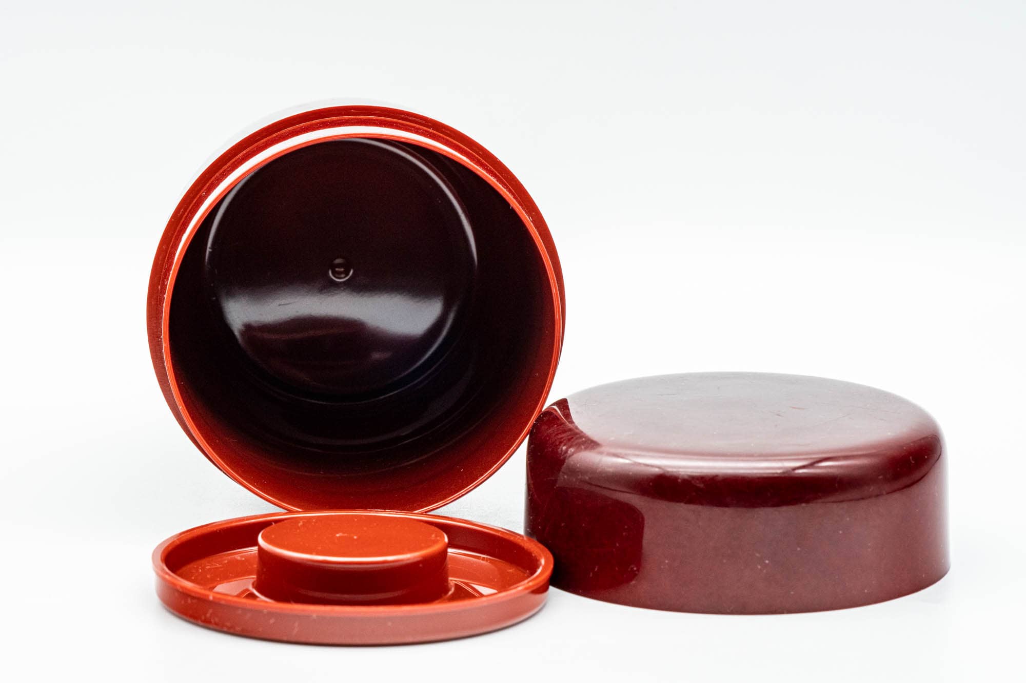 Japanese Chazutsu - Red Floral Tea Plastic Canister - 250ml - Tezumi