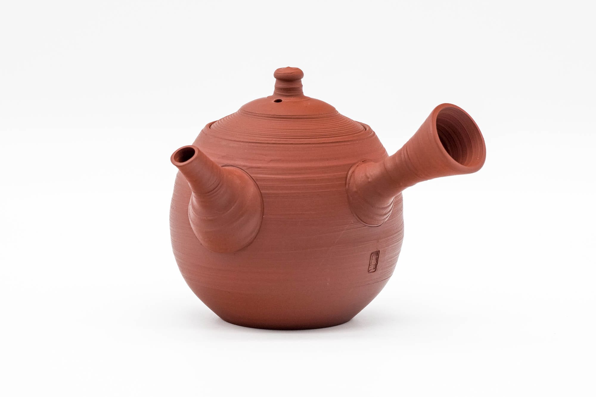 Japanese Kyusu - 村越風月 Murakoshi Fugetsu - Sujihiki Tokoname-yaki Red Shudei Teapot - 250ml