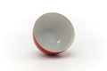 Tezumi — Japanese Teacup - Red Gold Bird Porcelain Yunomi - 175ml — three-quarter view