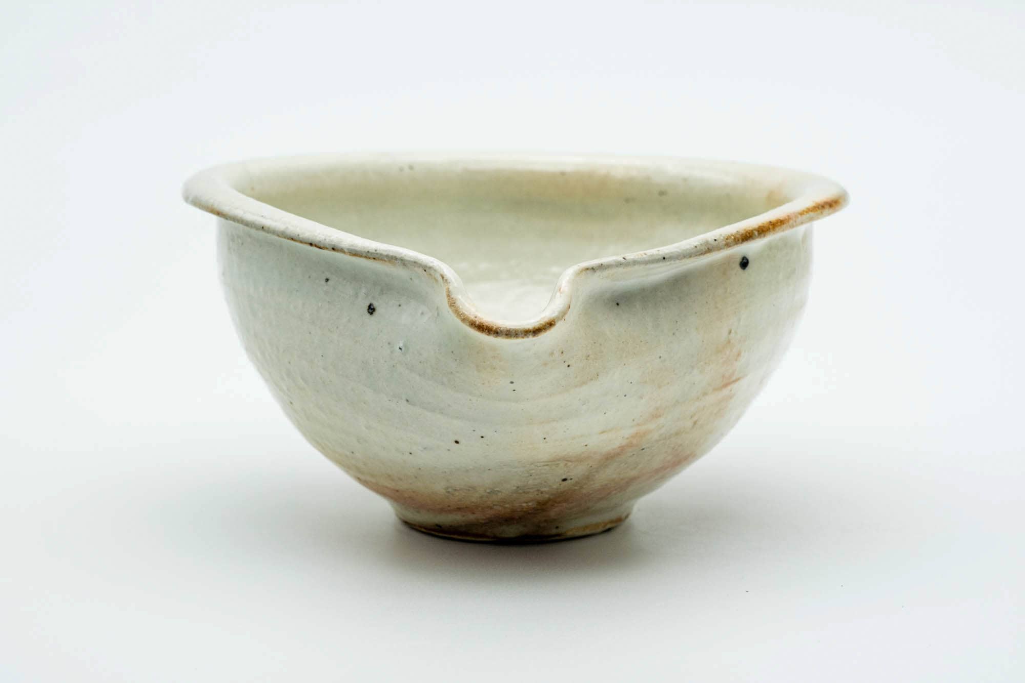 Japanese Katakuchi - Beige Glazed Spouted Shigaraki-yaki Water Cooler - 200ml
