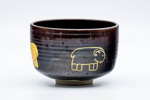 Japanese Matcha Bowl - 岩崎新定 Shinsada Iwasaki - Year of the Goat Zeze-yaki Chawan - 250ml