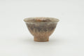 Tezumi — Japanese Teacup - Beige Crazed Glazed Hagi-yaki Yunomi - 80ml — front view