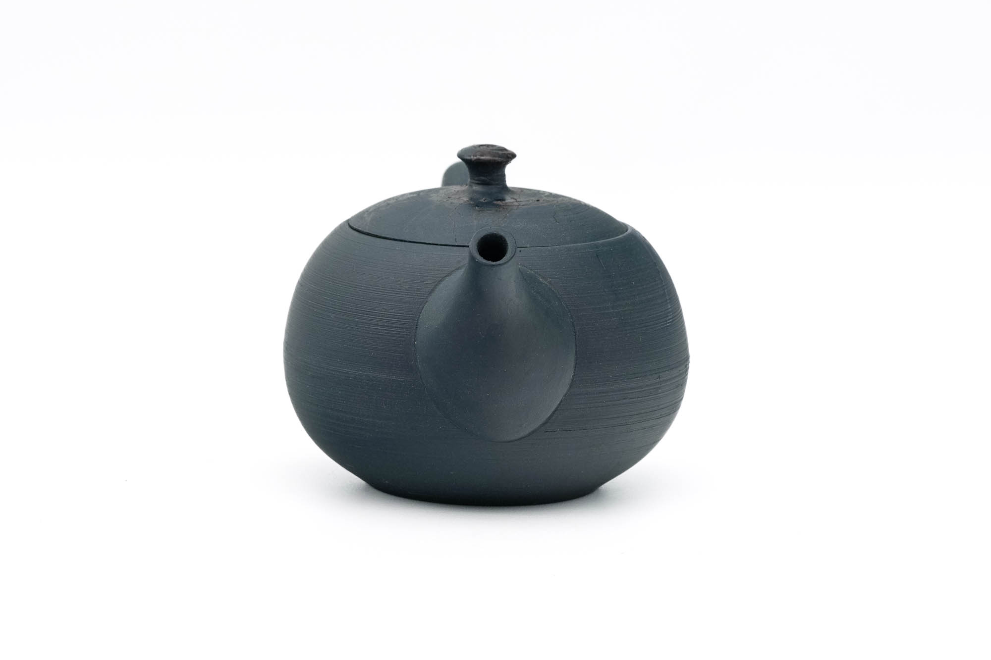 Japanese Kyusu - 原三窯 Genzou Kiln - Blue Mogake Tokoname-yaki Rear-Handled Teapot - 200ml
