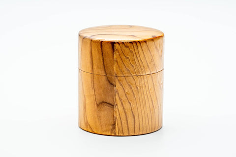 Japanese Chazutsu - Ginkgo Leaf Wood Coated Metal Tea Canister - 300ml