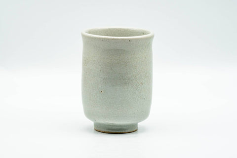 Japanese Teacup - Grey Glazed Yunomi - 140ml - side view of the cup