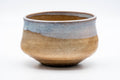 Tezumi — Japanese Kensui - Large Beige White Glazed Hagi-yaki Water Bowl - 700ml — front view from another angle