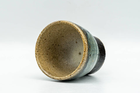 Japanese Teacup - Blue-Green Drip-Glazed Guinomi - 35ml